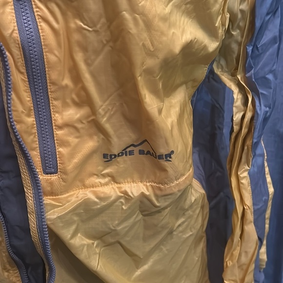 Yellow and Gray Eddie Bauer Windbreaker - Picture 3 of 6